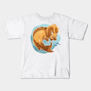 Triceratops mermaid Kids T-Shirt